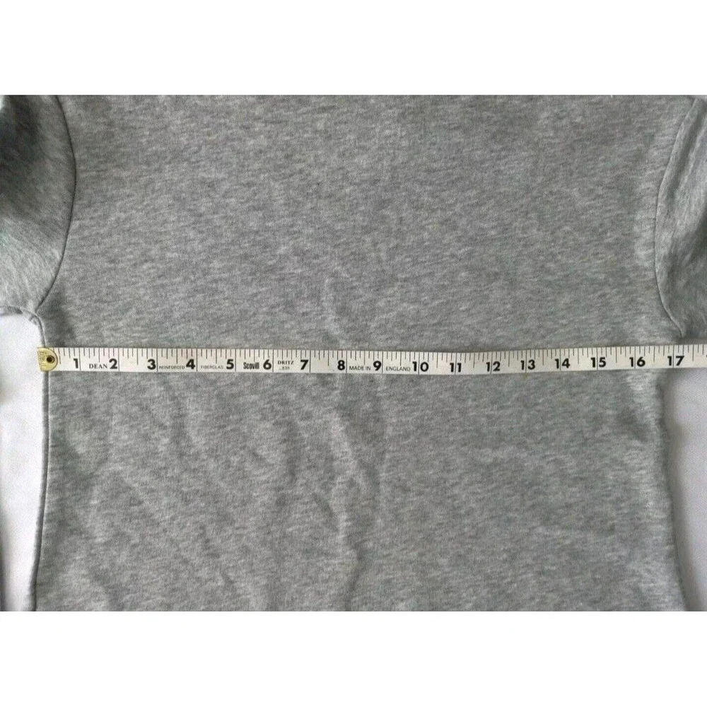 Justice Active Girls Size 10 Gray Long Sleeve Sweatshirt‎ Cropped Fleece Lined